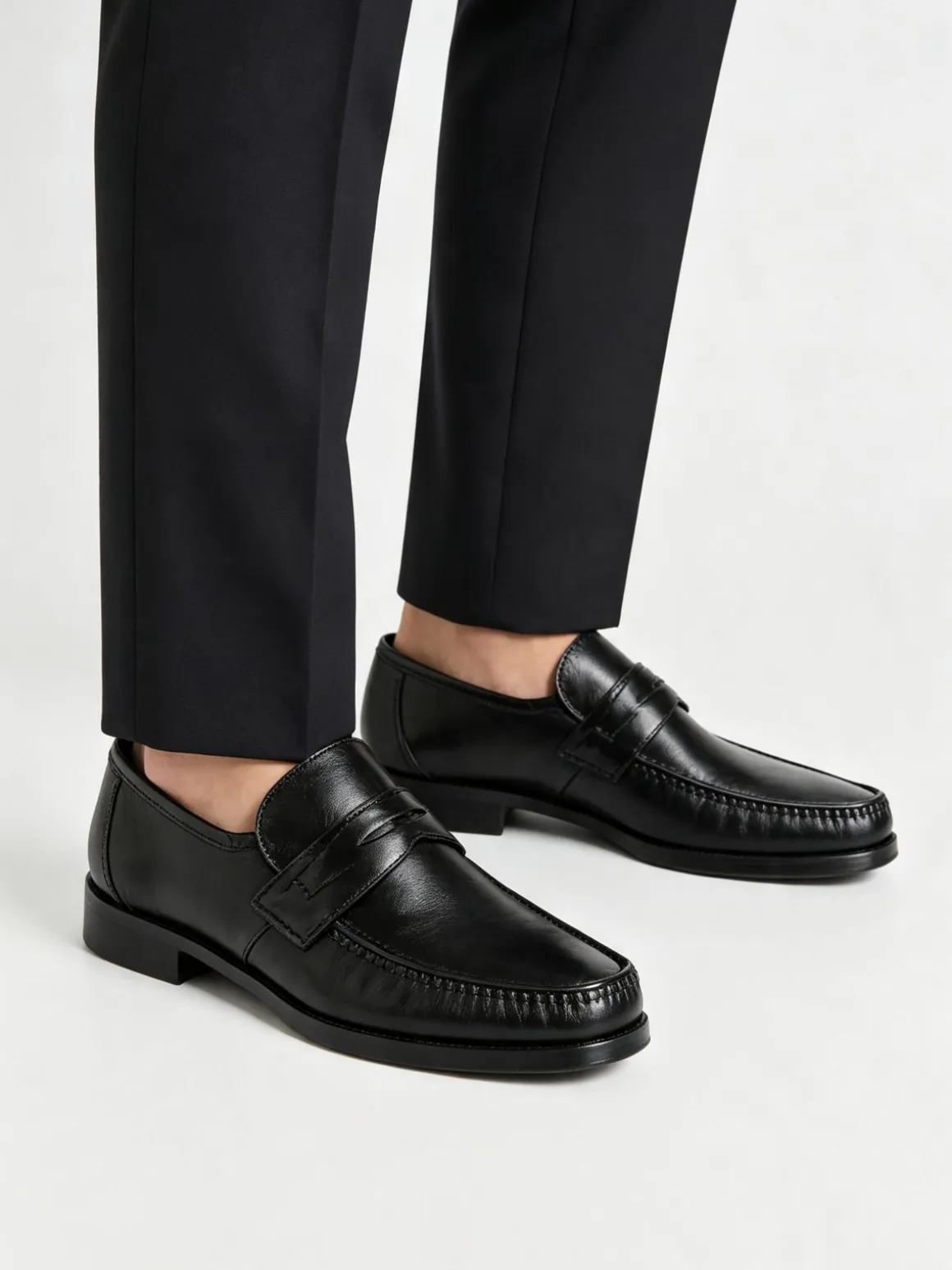 La Cuoieria Mocassini in pelle da uomo - nero