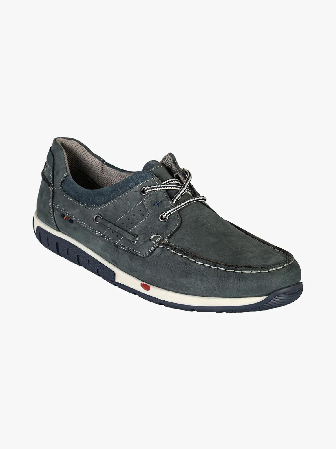 La Cuoieria Mocassini stringati in pelle nubuck da uomo