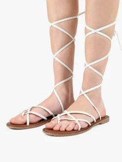 La Cuoieria Sandali infradito in pelle da donna alla schiava