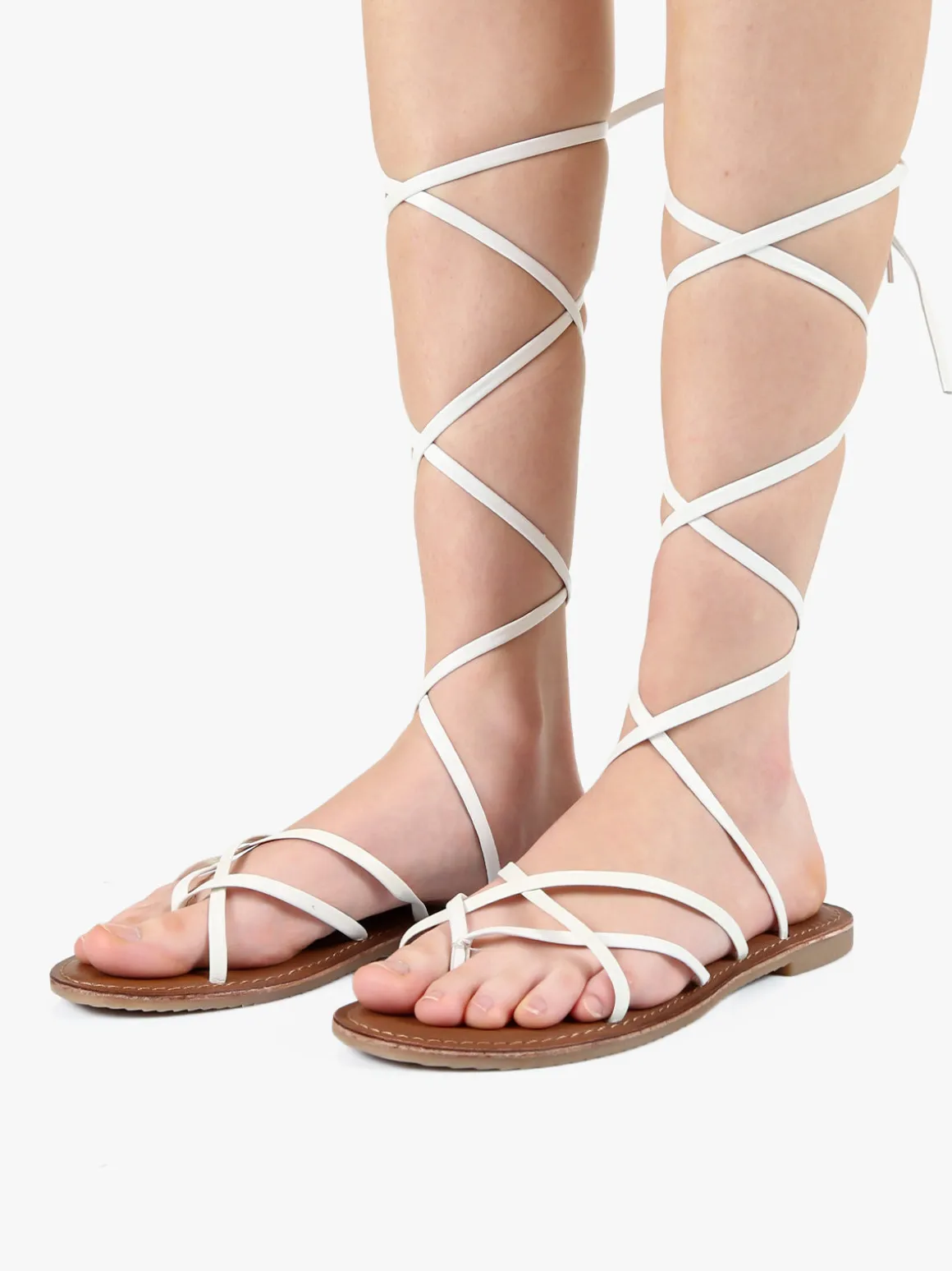 La Cuoieria Sandali infradito in pelle da donna alla schiava