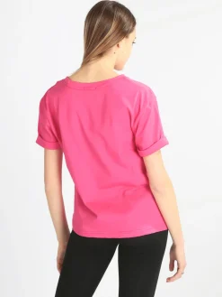 Ladp T-shirt donna manica corta con scritta