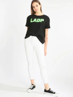 Ladp T-shirt donna manica corta con scritta