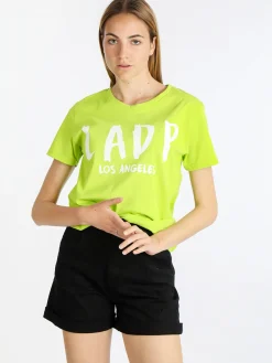Ladp T-shirt manica corta donna con scritta
