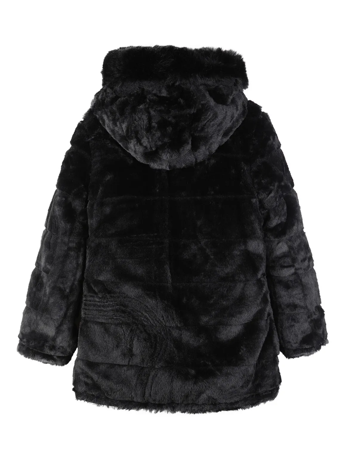 Lady Moda Parka imbottito double face da bambina con cappuccio