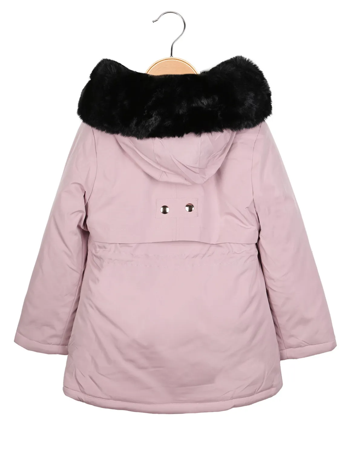 Lady Moda Parka imbottito double face da bambina con cappuccio