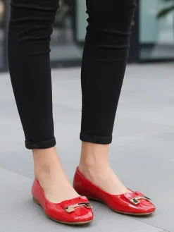 La Flor Ballerine donna lucide con punta squadrata