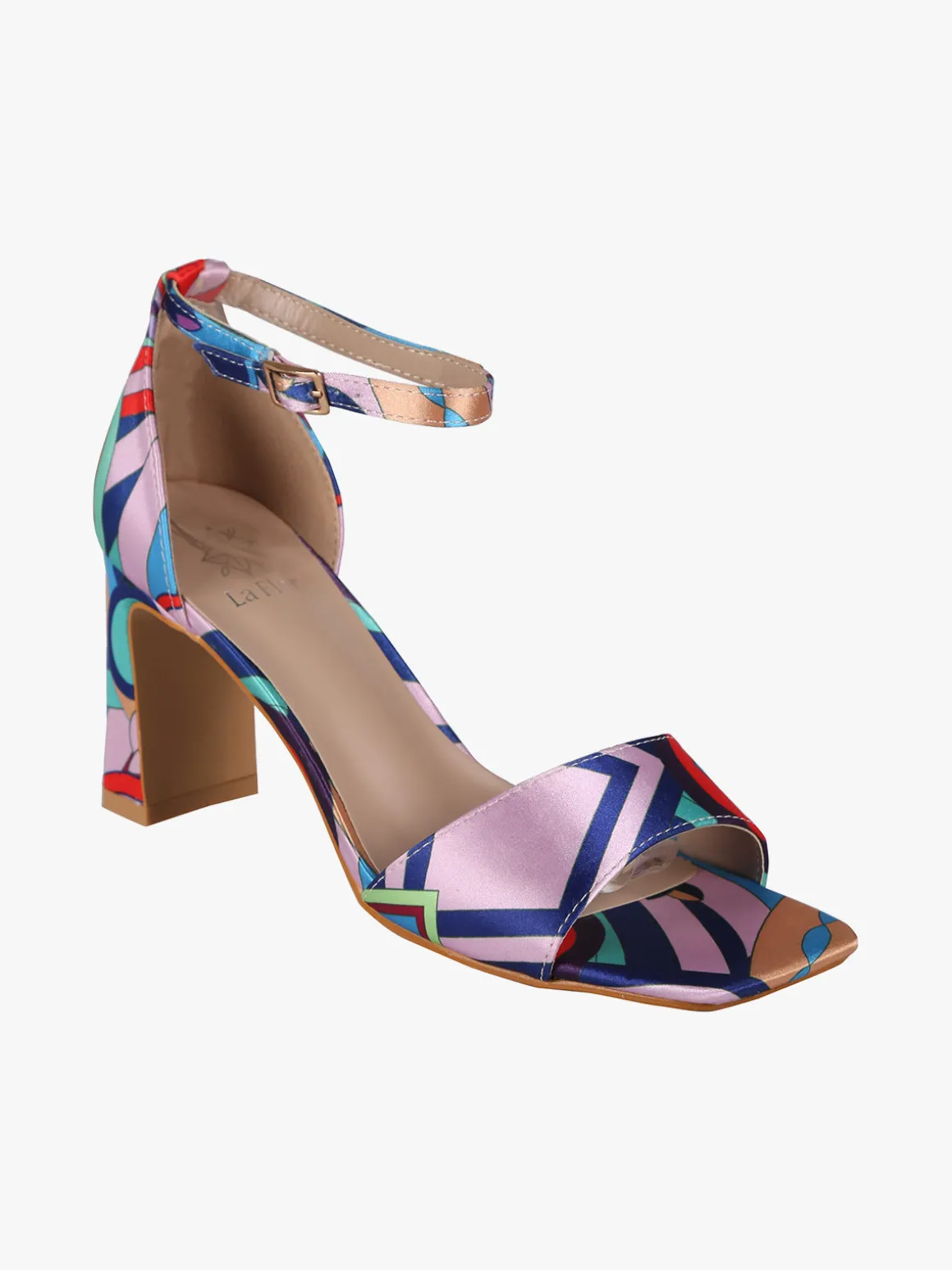 La Flor Sandali donna colorati con tacco chiusi sul tallone