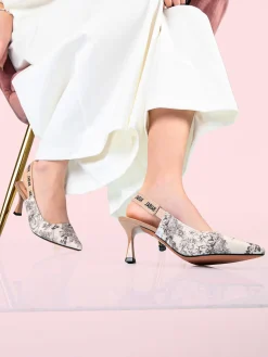 La Flor Slingback donna a punta con cinturino elastico alla caviglia