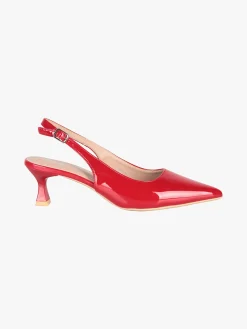La Flor Slingback donna in vernice con cinturino e fibbia