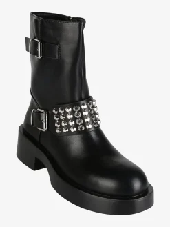 La Flor Stivaletti biker da donna con borchie