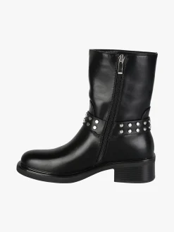 La Flor Stivaletti donna biker con cinturino di borchie