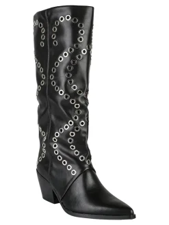 La Flor Stivali donna con borchie e tacco