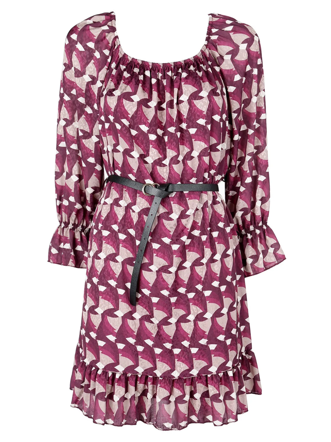 Lamiar Vestito donna con scollo elastico arrotondato