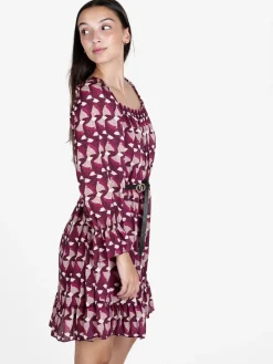 Lamiar Vestito donna con scollo elastico arrotondato