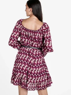 Lamiar Vestito donna con scollo elastico arrotondato