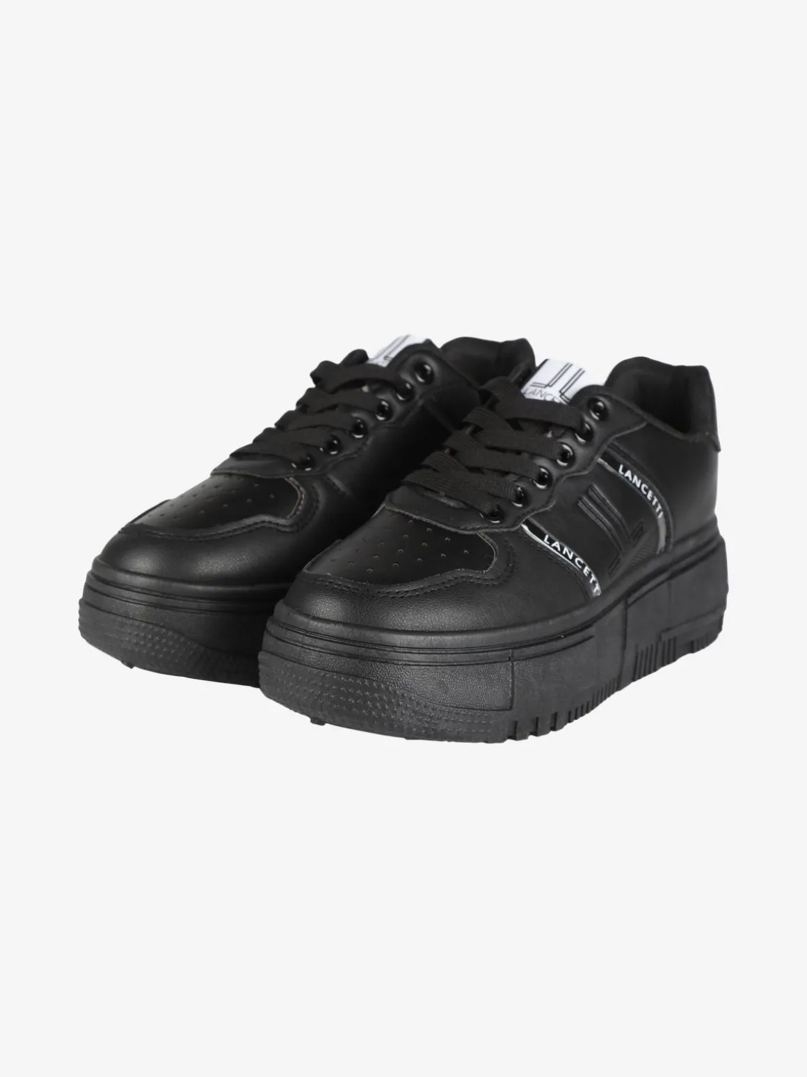 Lancetti Sneakers da donna stringata con zeppa
