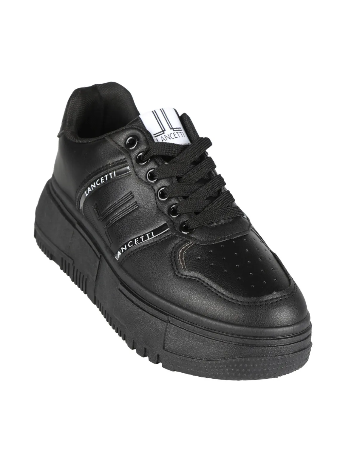 Lancetti Sneakers da donna stringata con zeppa