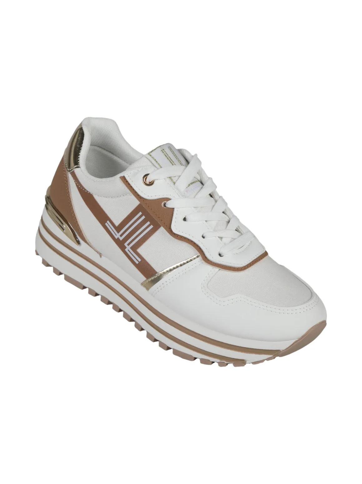 Lancetti Sneakers donna stringate con platform