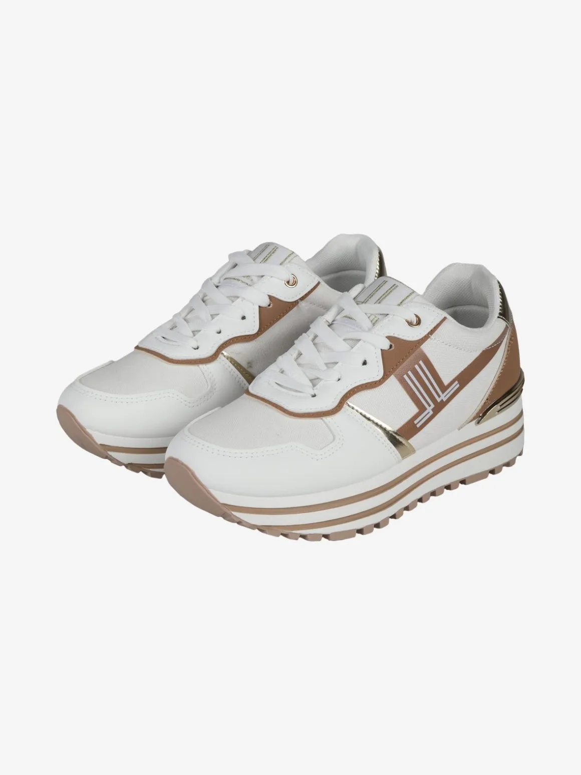 Lancetti Sneakers donna stringate con platform