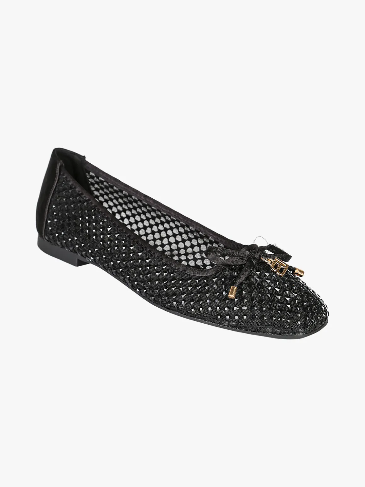 Laura Biagiotti Ballerine donna in tulle con strass - nero