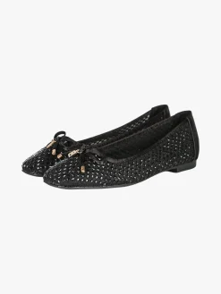 Laura Biagiotti Ballerine donna in tulle con strass - nero