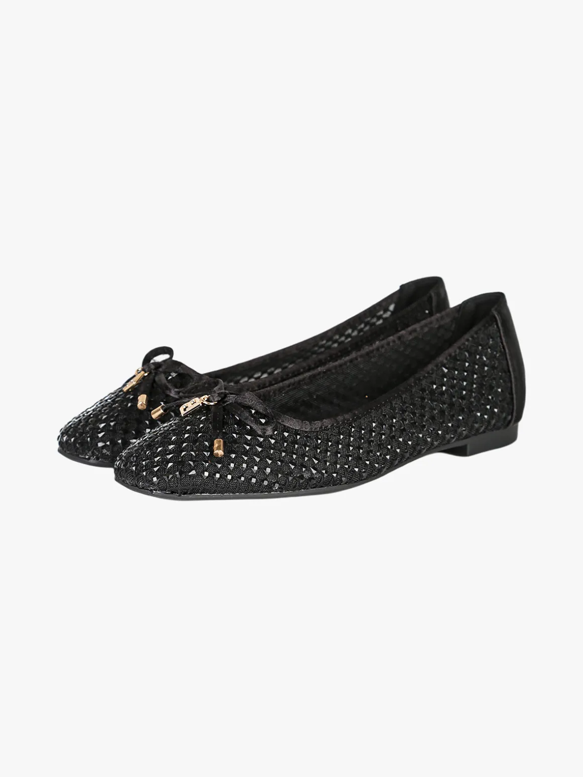 Laura Biagiotti Ballerine donna in tulle con strass - nero
