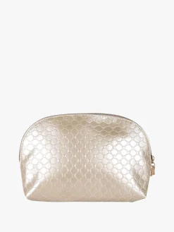Laura Biagiotti Beauty case donna in ecopelle con logo - bianco