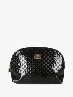 Laura Biagiotti Beauty case da donna in ecopelle con zip - panna