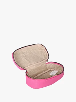 Laura Biagiotti Beauty case da donna in ecopelle con zip - fucsia