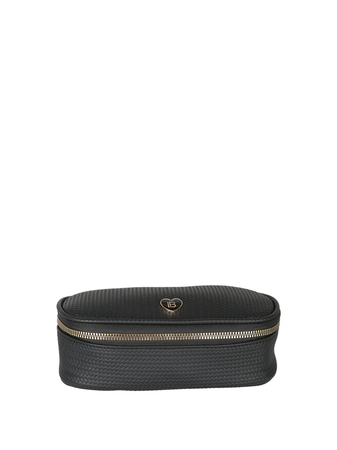 Laura Biagiotti Beauty case da donna in ecopelle con zip - nero
