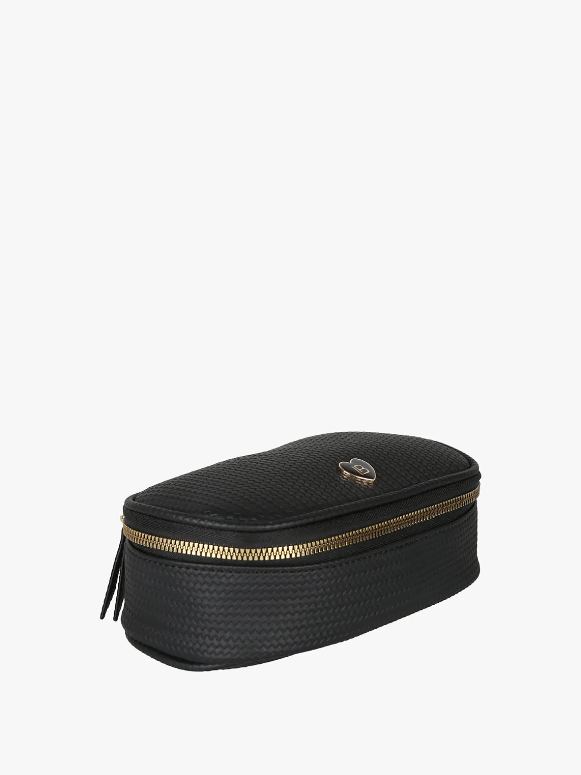 Laura Biagiotti Beauty case da donna in ecopelle con zip - nero