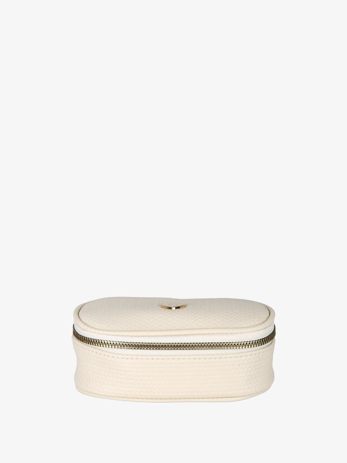 Laura Biagiotti Beauty case mini da donna con zip - panna