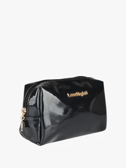 Laura Biagiotti Beauty case piccolo glitterato - nero
