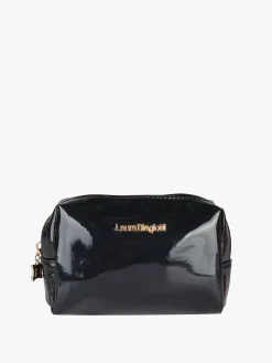 Laura Biagiotti Beauty case piccolo glitterato - nero
