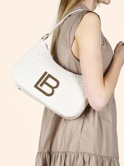 Laura Biagiotti Borsa donna a mezzaluna con nappine