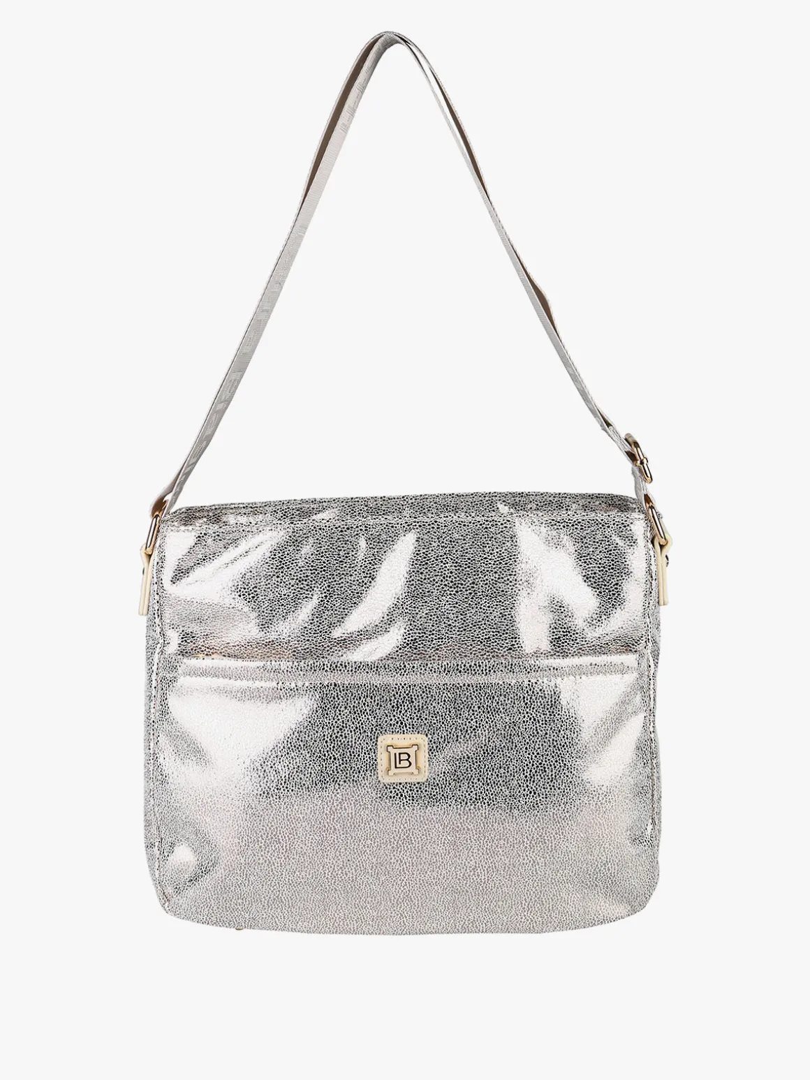 Laura Biagiotti Borsa donna a tracolla effetto laminato