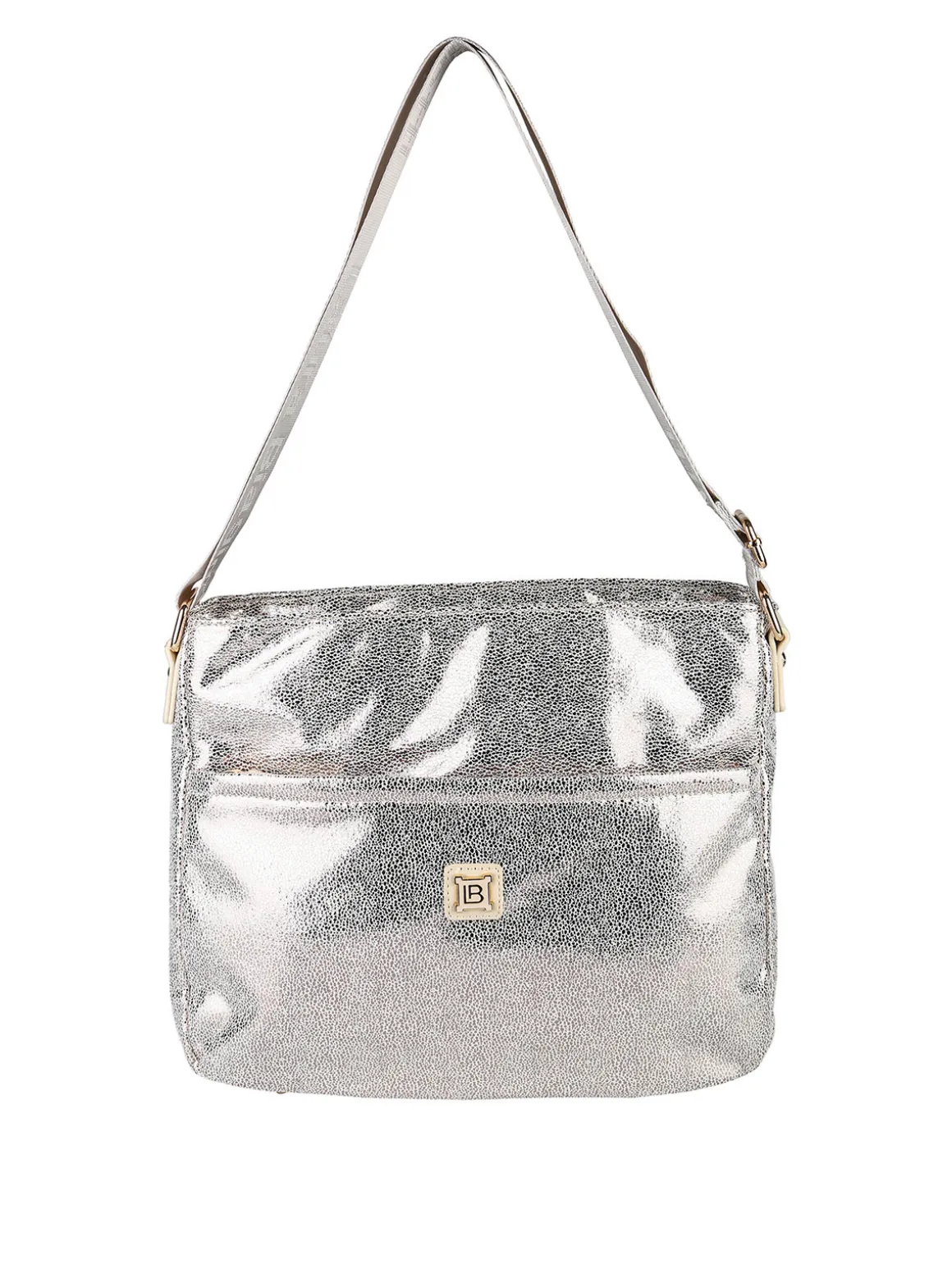 Laura Biagiotti Borsa donna a tracolla effetto laminato