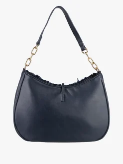 Laura Biagiotti Borsa donna hobo con ecopelo - blu scuro