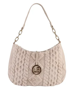 Laura Biagiotti Borsa donna hobo con ecopelo - beige