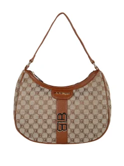 Laura Biagiotti Borsa donna in tessuto a mezza luna