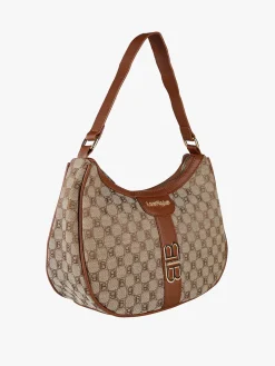 Laura Biagiotti Borsa donna in tessuto a mezza luna