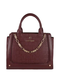 Laura Biagiotti Borsa donna mini tote con catena - bordeaux