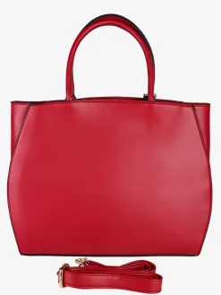 Laura Biagiotti Borsa donna tote in ecopelle con portamonete a fiore - rosso