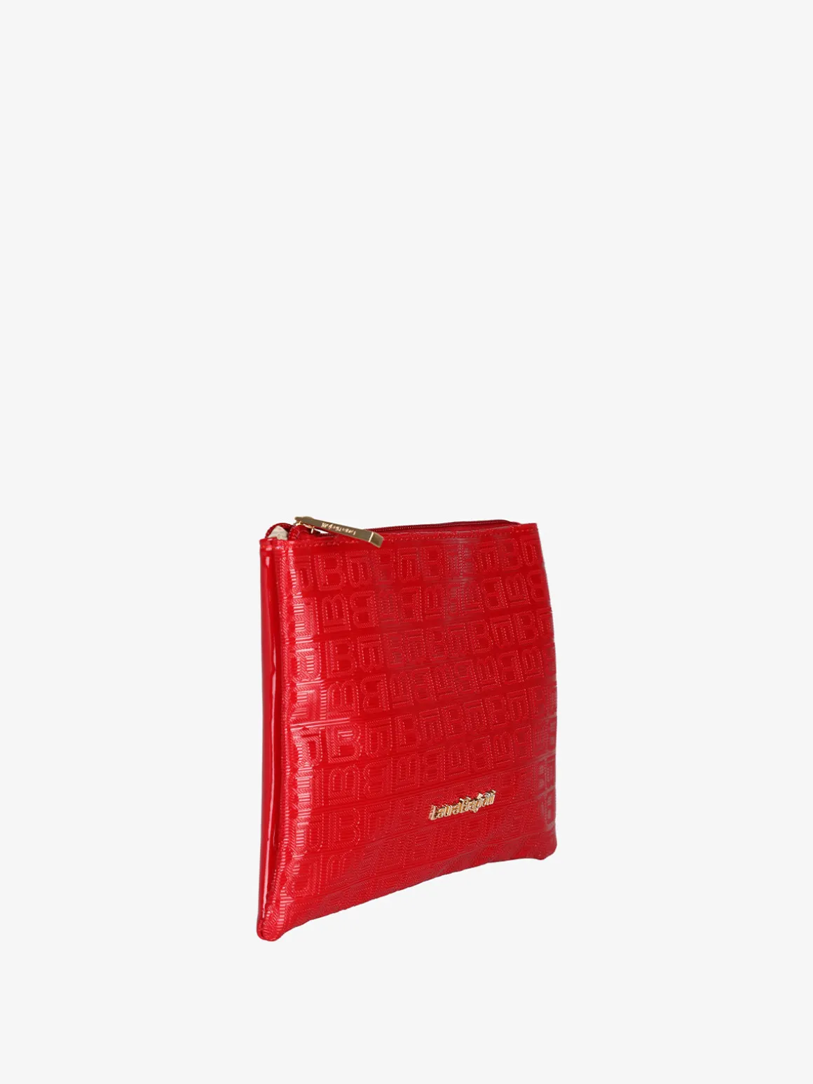 Laura Biagiotti Bustina donna in vernice con zip - rosso