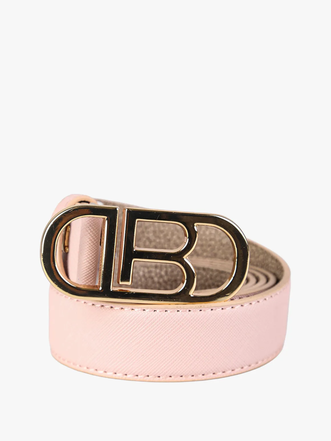 Laura Biagiotti Cintura da donna con logo - cipria