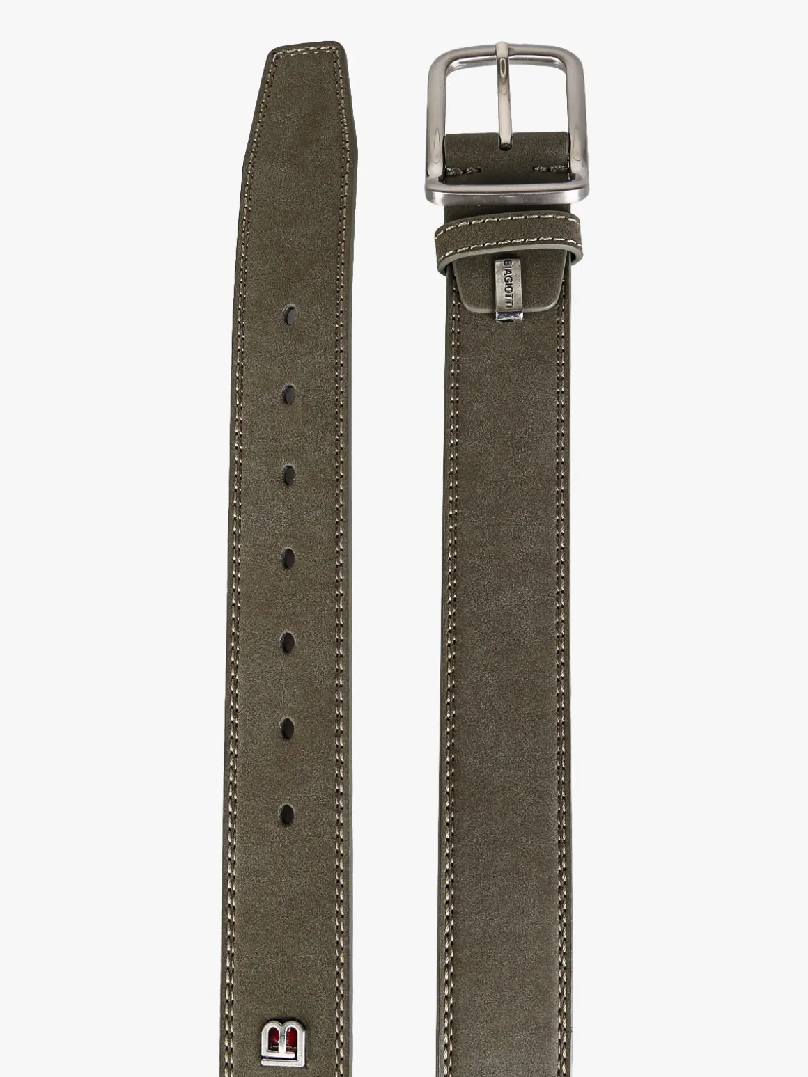 Laura Biagiotti Cintura da uomo con fodera in pelle - militare