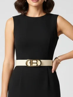 Laura Biagiotti Cintura donna con logo - bianco