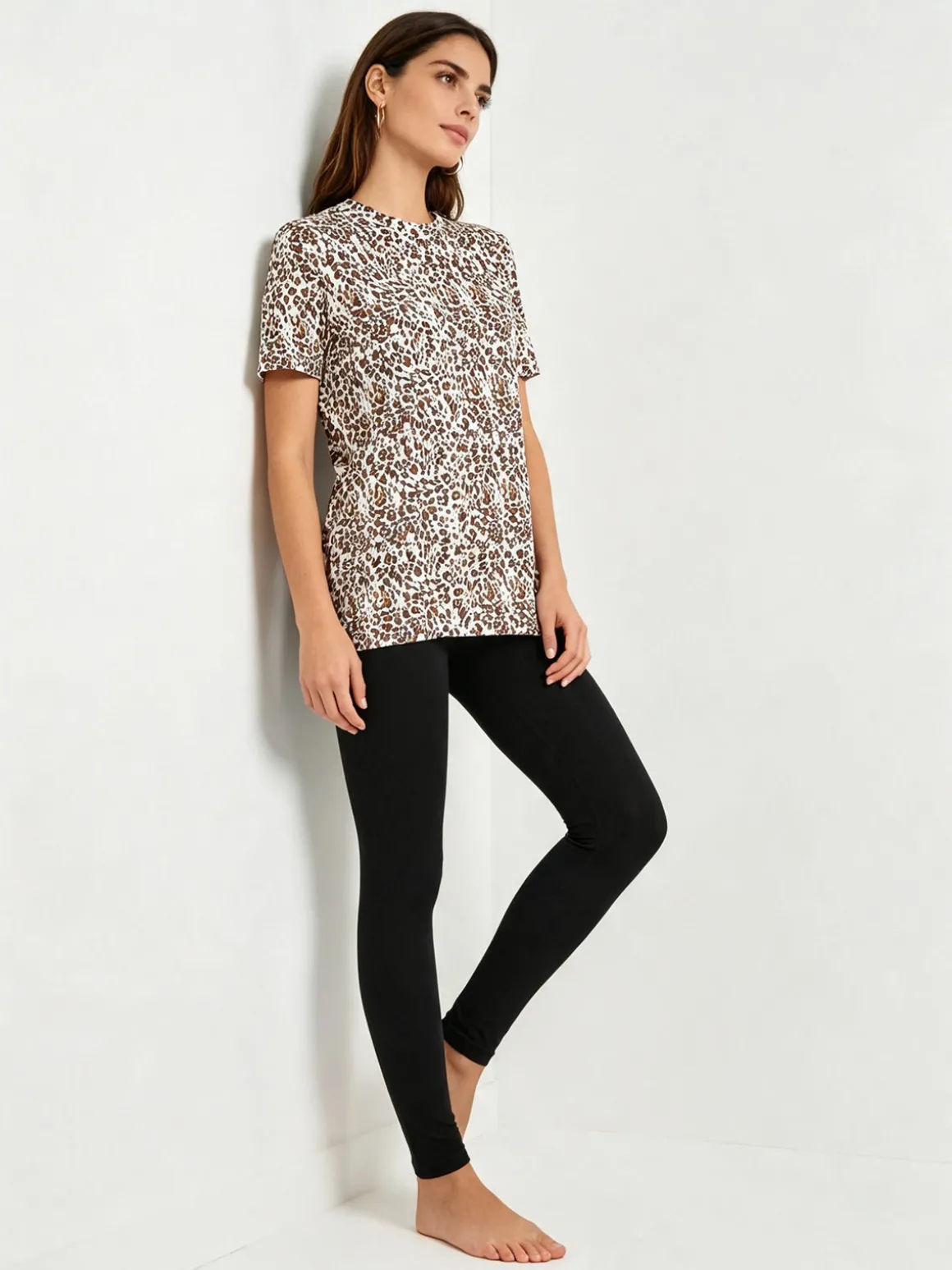 Laura Biagiotti Coordinato donna maculato con t-shirt e leggings