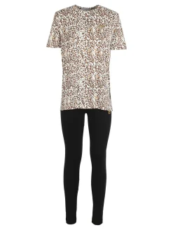 Laura Biagiotti Coordinato donna maculato con t-shirt e leggings