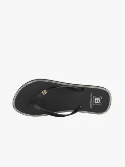 Laura Biagiotti Infradito donna da mare con strass - nero